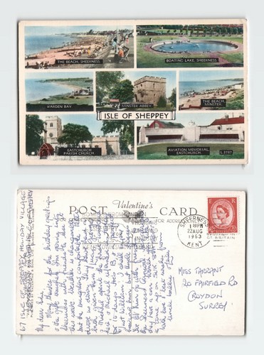 Vintage postcard isle - vintage,