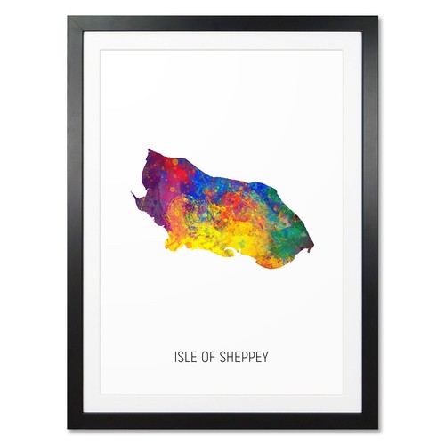 Isle sheppey map poster - map,,