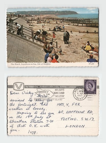 Postcard the beach - postcard,
